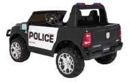 Elektromobilis RAM 3500 Policija, Black-Elektromobiliai vaikams, Visureigiai-e-vaikas