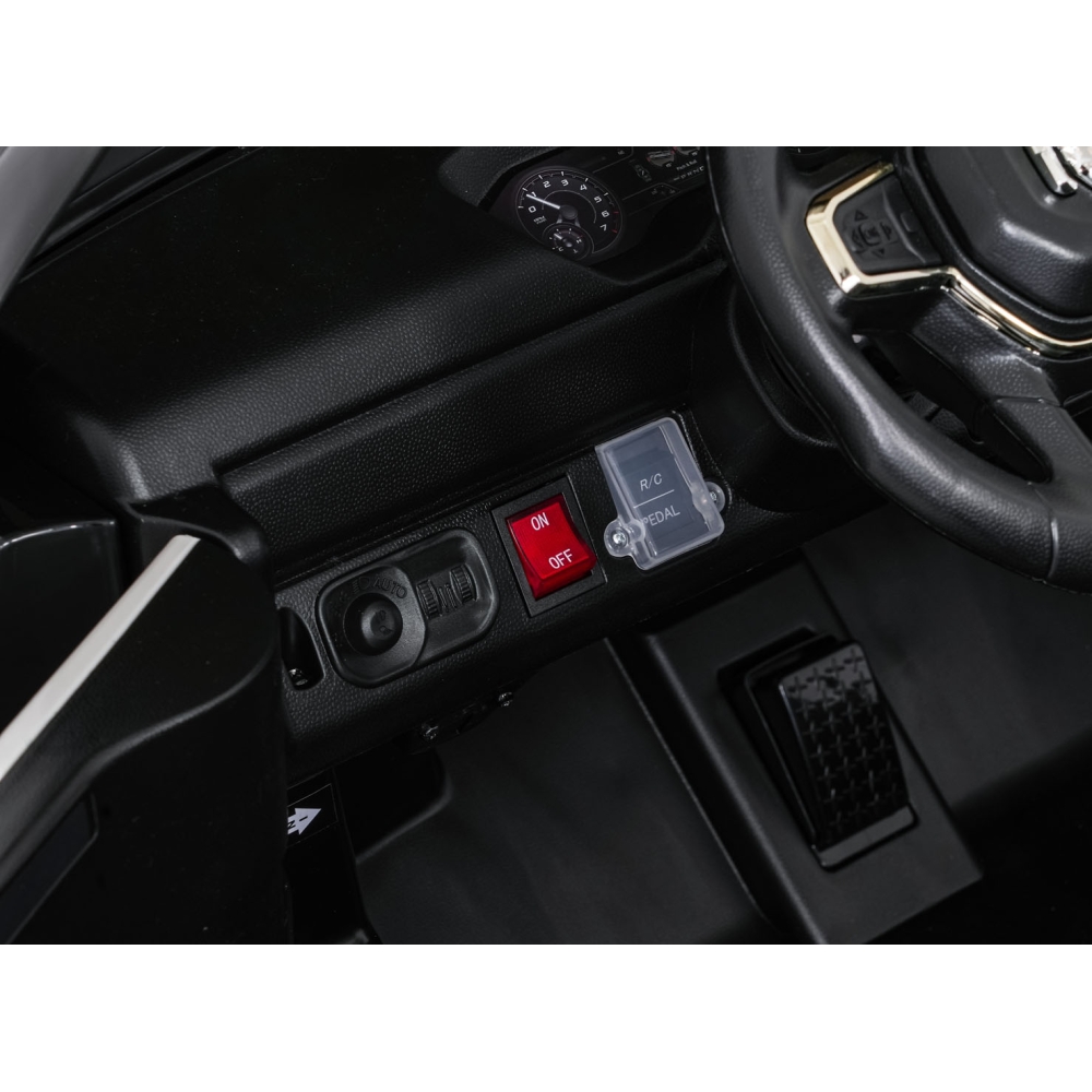 Elektromobilis RAM 3500 Policija, Black-Elektromobiliai vaikams, Visureigiai-e-vaikas
