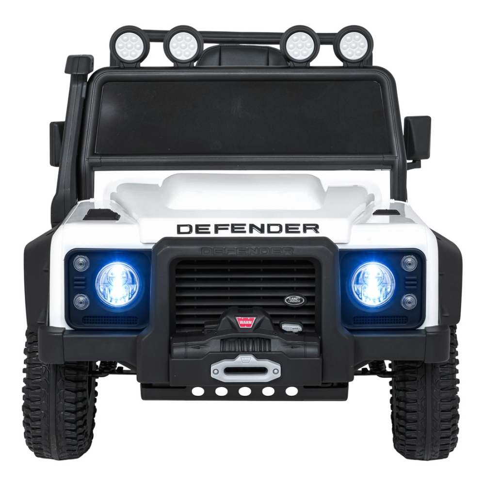 Elektromobilis Land Rover Defender 110 SVX Concept, White-Elektromobiliai vaikams, Visureigiai-e-vaikas