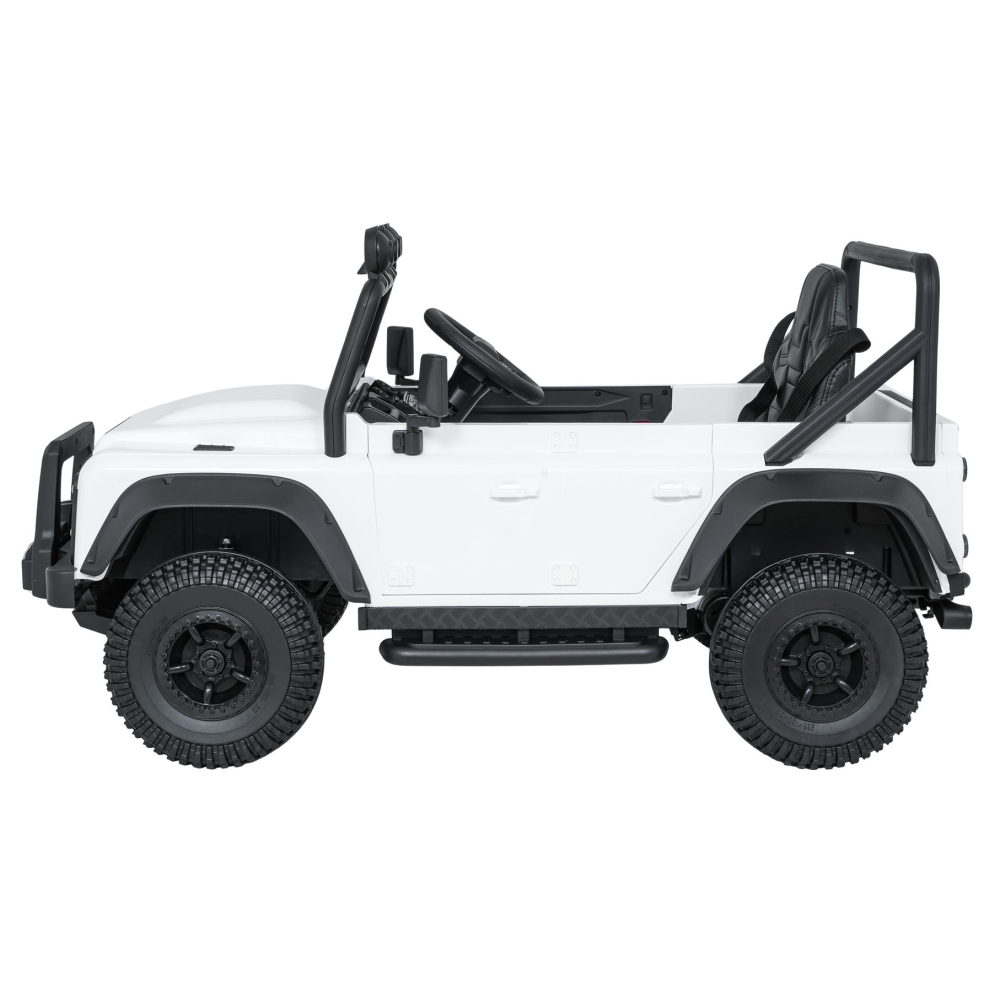 Elektromobilis Land Rover Defender 110 SVX Concept, White-Elektromobiliai vaikams, Visureigiai-e-vaikas