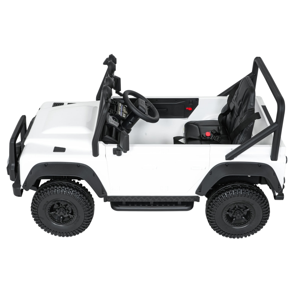 Elektromobilis Land Rover Defender 110 SVX Concept, White-Elektromobiliai vaikams, Visureigiai-e-vaikas