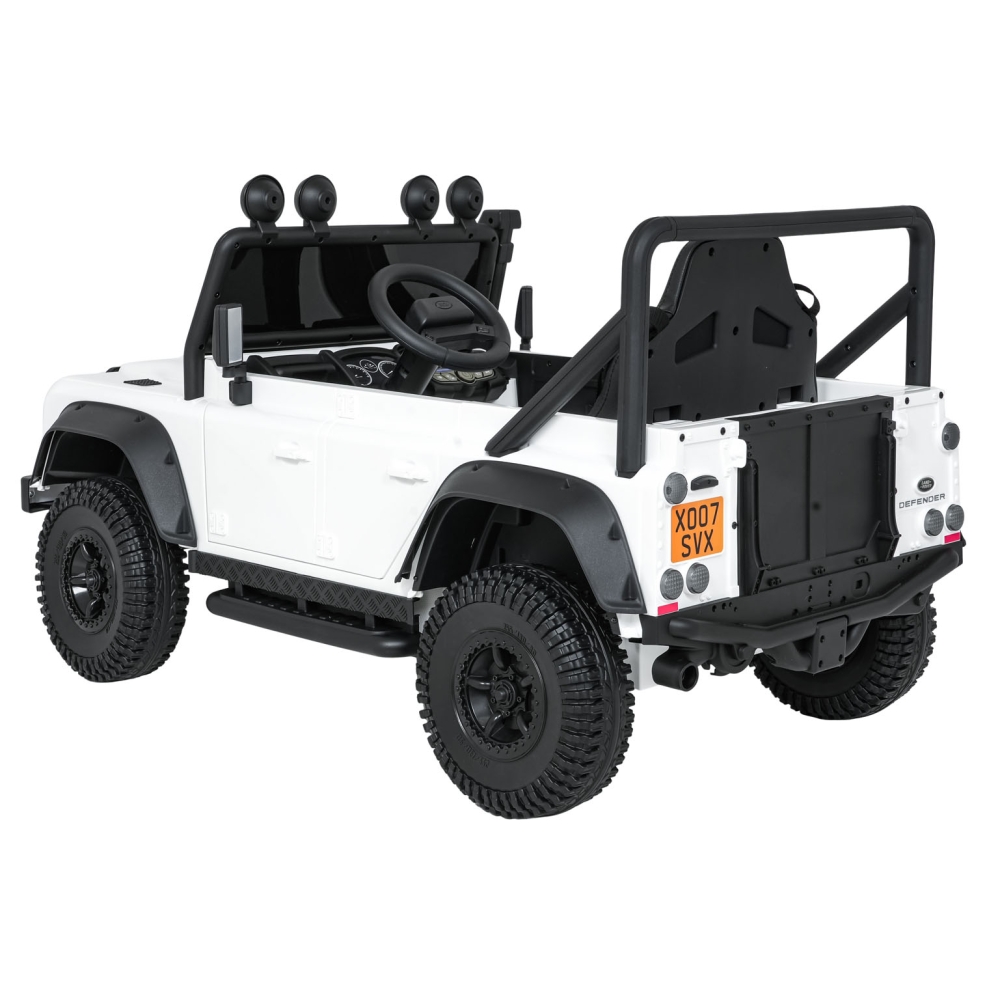 Elektromobilis Land Rover Defender 110 SVX Concept, White-Elektromobiliai vaikams, Visureigiai-e-vaikas