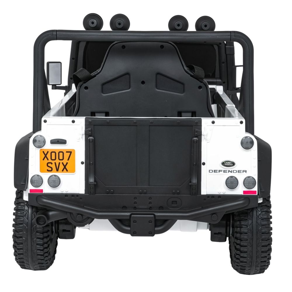 Elektromobilis Land Rover Defender 110 SVX Concept, White-Elektromobiliai vaikams, Visureigiai-e-vaikas