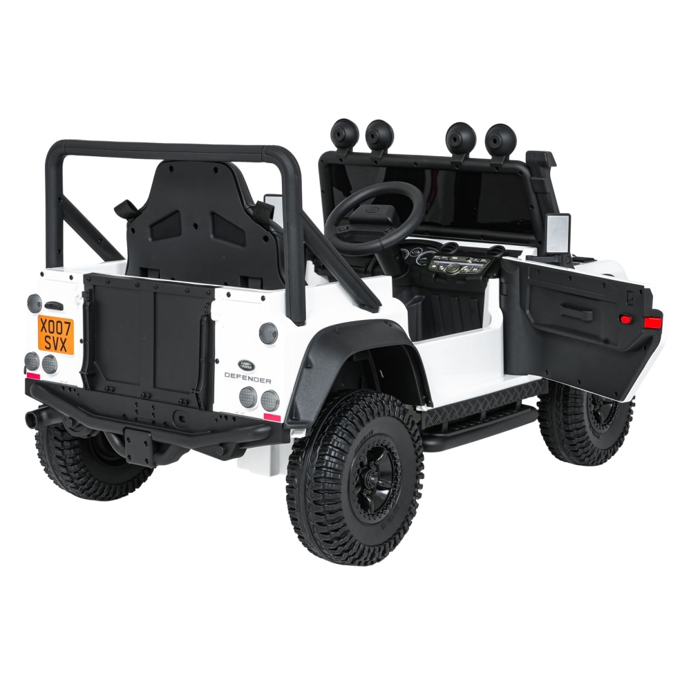Elektromobilis Land Rover Defender 110 SVX Concept, White-Elektromobiliai vaikams, Visureigiai-e-vaikas