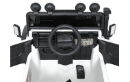 Elektromobilis Land Rover Defender 110 SVX Concept, White-Elektromobiliai vaikams, Visureigiai-e-vaikas