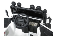 Elektromobilis Land Rover Defender 110 SVX Concept, White-Elektromobiliai vaikams, Visureigiai-e-vaikas