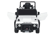 Elektromobilis Land Rover Defender 110 SVX Concept, White-Elektromobiliai vaikams, Visureigiai-e-vaikas