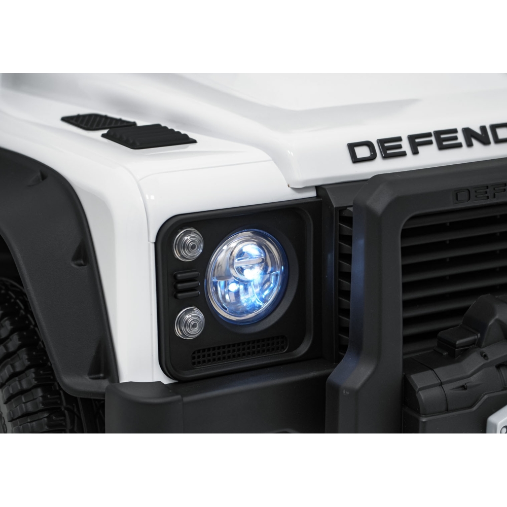 Elektromobilis Land Rover Defender 110 SVX Concept, White-Elektromobiliai vaikams, Visureigiai-e-vaikas