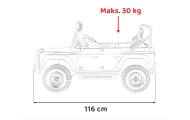 Elektromobilis Land Rover Defender 110 SVX Concept, White-Elektromobiliai vaikams, Visureigiai-e-vaikas