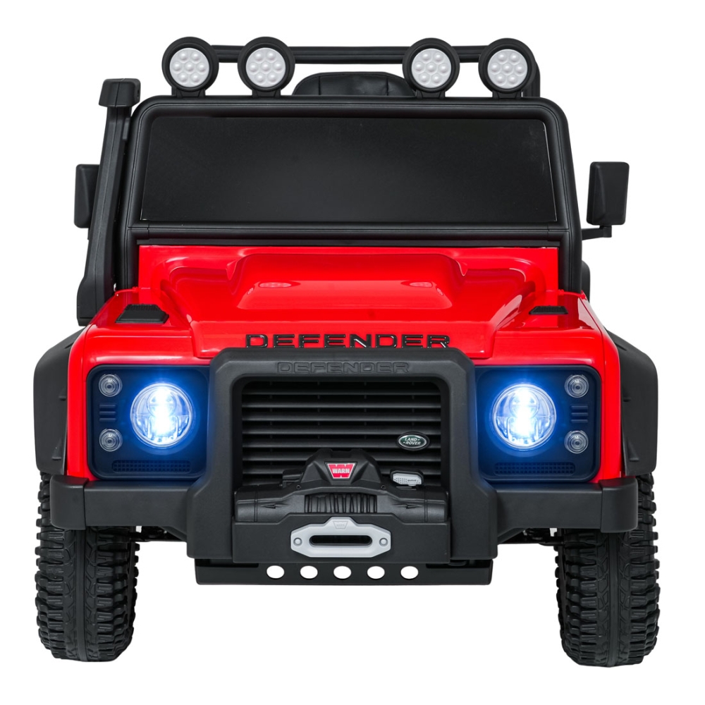 Elektromobilis Land Rover Defender 110 SVX Concept, Red-Elektromobiliai vaikams, Visureigiai-e-vaikas