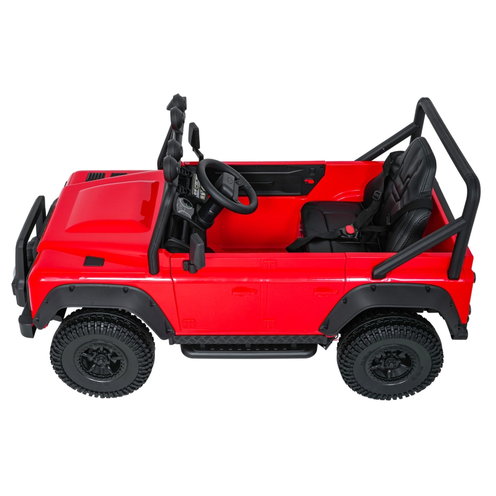 Elektromobilis Land Rover Defender 110 SVX Concept, Red-Elektromobiliai vaikams, Visureigiai-e-vaikas