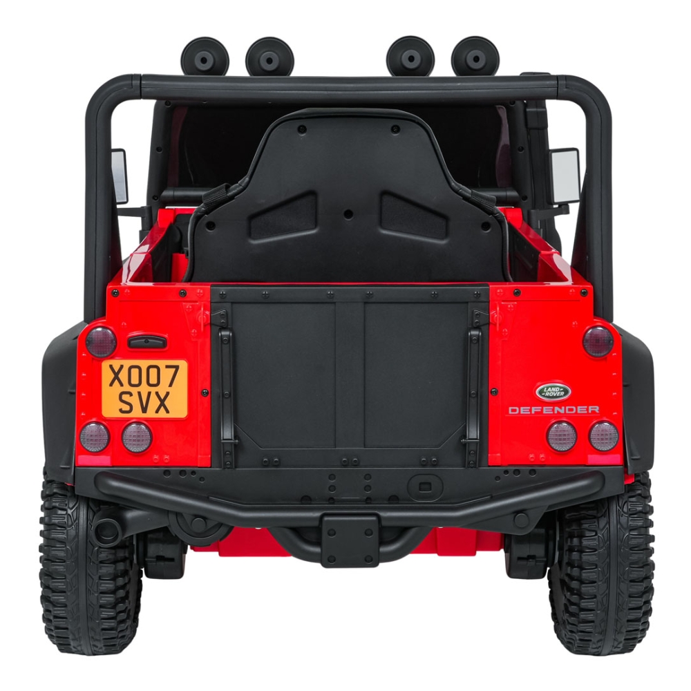 Elektromobilis Land Rover Defender 110 SVX Concept, Red-Elektromobiliai vaikams, Visureigiai-e-vaikas