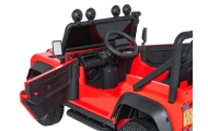 Elektromobilis Land Rover Defender 110 SVX Concept, Red-Elektromobiliai vaikams, Visureigiai-e-vaikas
