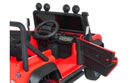 Elektromobilis Land Rover Defender 110 SVX Concept, Red-Elektromobiliai vaikams, Visureigiai-e-vaikas