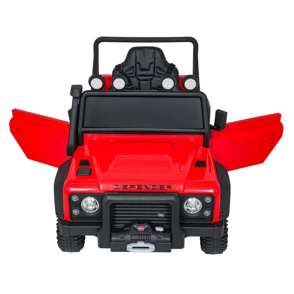 Elektromobilis Land Rover Defender 110 SVX Concept, Red-Elektromobiliai vaikams, Visureigiai-e-vaikas