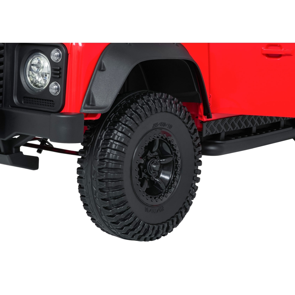 Elektromobilis Land Rover Defender 110 SVX Concept, Red-Elektromobiliai vaikams, Visureigiai-e-vaikas