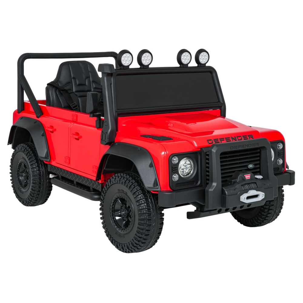 Elektromobilis Land Rover Defender 110 SVX Concept, Red-Elektromobiliai vaikams, Visureigiai-e-vaikas