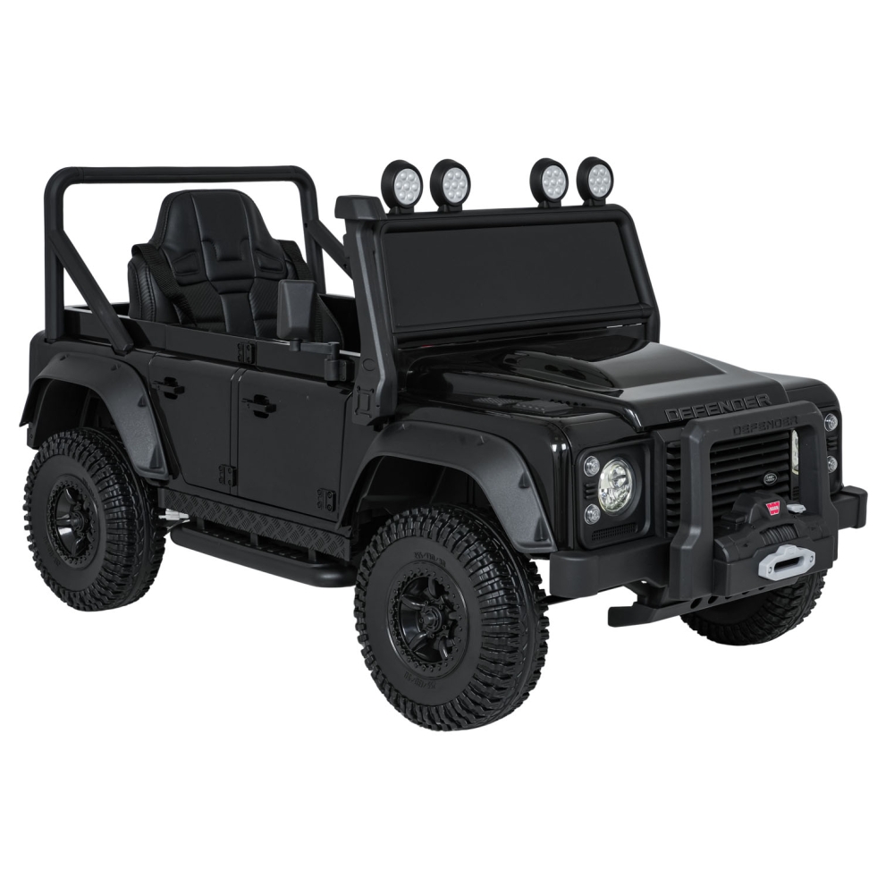 Elektromobilis Land Rover Defender 110 SVX Concept, Black-Elektromobiliai vaikams, Visureigiai-e-vaikas