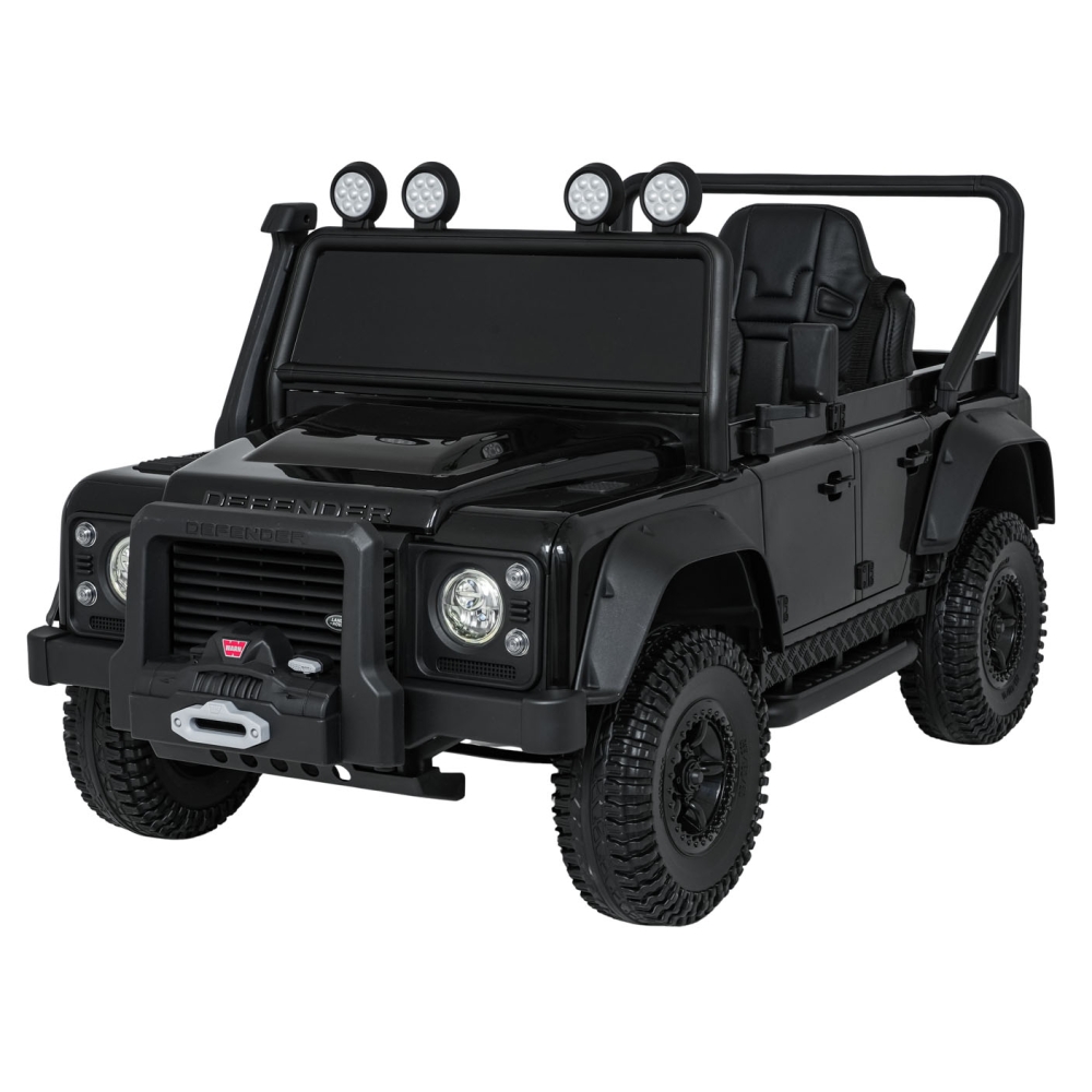 Elektromobilis Land Rover Defender 110 SVX Concept, Black-Elektromobiliai vaikams, Visureigiai-e-vaikas