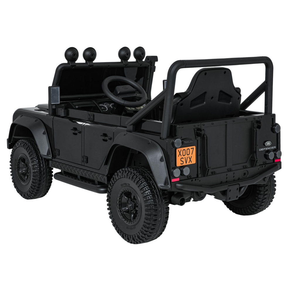 Elektromobilis Land Rover Defender 110 SVX Concept, Black-Elektromobiliai vaikams, Visureigiai-e-vaikas