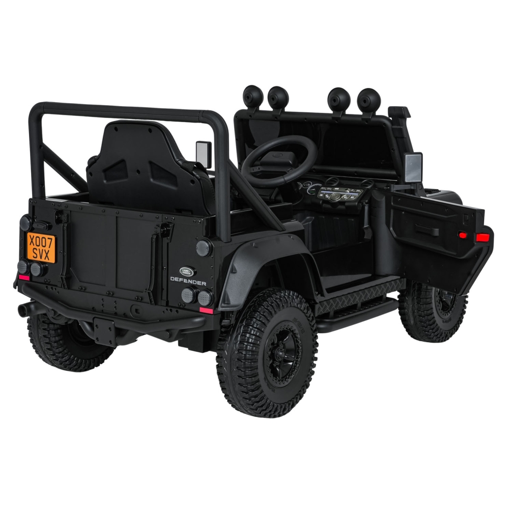 Elektromobilis Land Rover Defender 110 SVX Concept, Black-Elektromobiliai vaikams, Visureigiai-e-vaikas