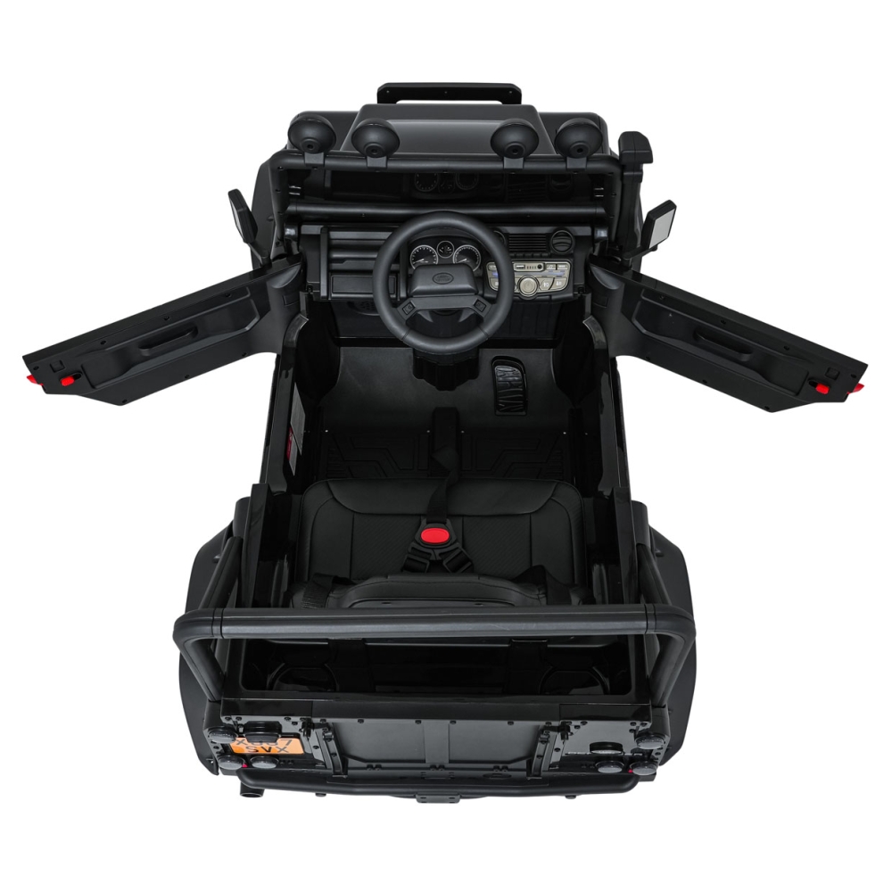 Elektromobilis Land Rover Defender 110 SVX Concept, Black-Elektromobiliai vaikams, Visureigiai-e-vaikas