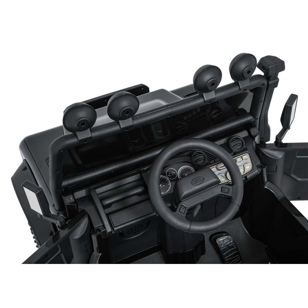 Elektromobilis Land Rover Defender 110 SVX Concept, Black-Elektromobiliai vaikams, Visureigiai-e-vaikas