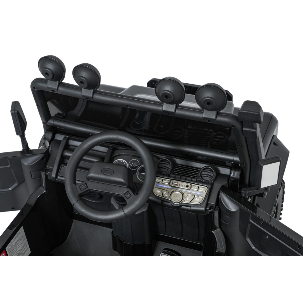 Elektromobilis Land Rover Defender 110 SVX Concept, Black-Elektromobiliai vaikams, Visureigiai-e-vaikas