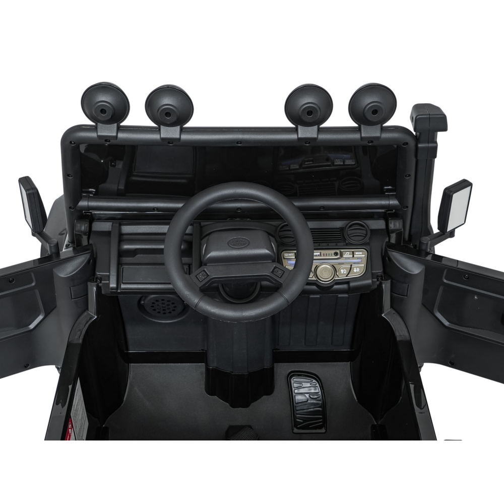 Elektromobilis Land Rover Defender 110 SVX Concept, Black-Elektromobiliai vaikams, Visureigiai-e-vaikas