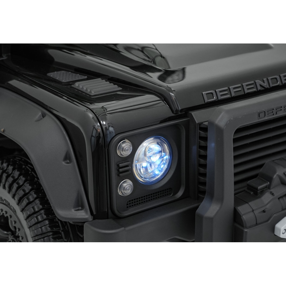 Elektromobilis Land Rover Defender 110 SVX Concept, Black-Elektromobiliai vaikams, Visureigiai-e-vaikas