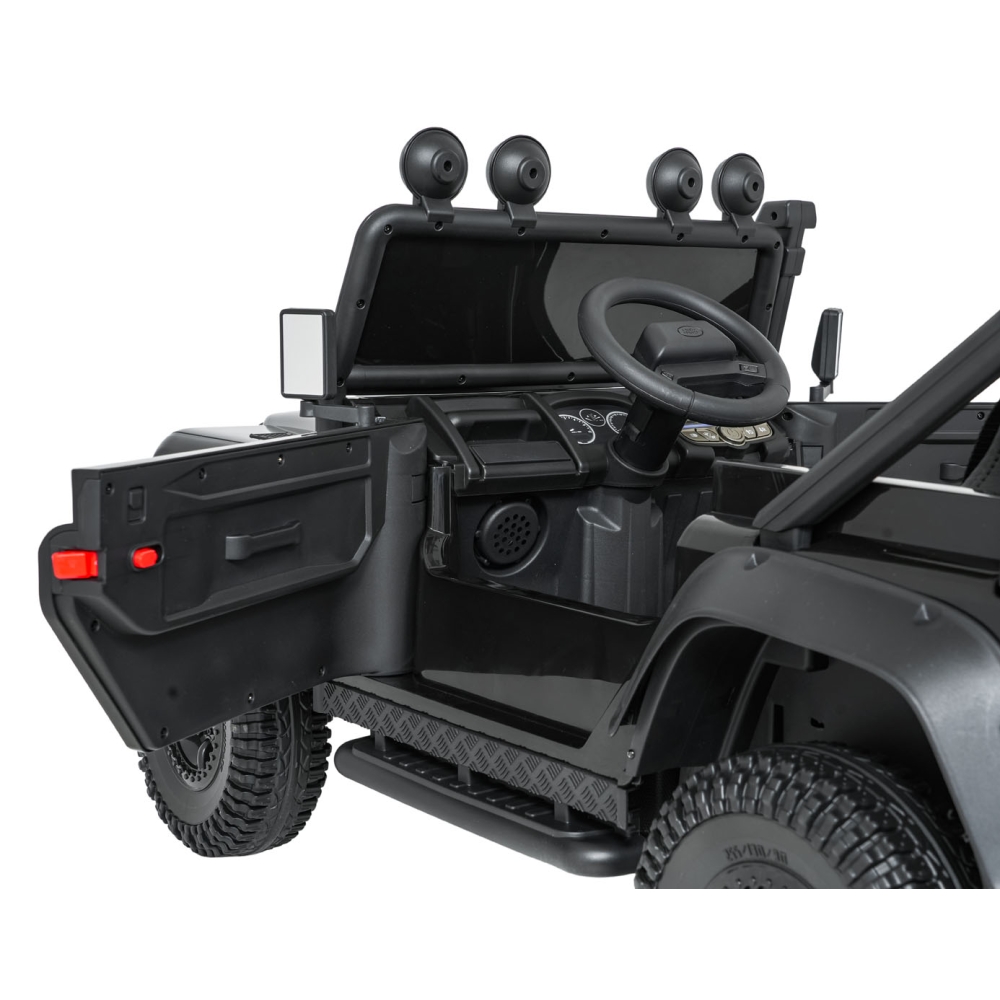 Elektromobilis Land Rover Defender 110 SVX Concept, Black-Elektromobiliai vaikams, Visureigiai-e-vaikas