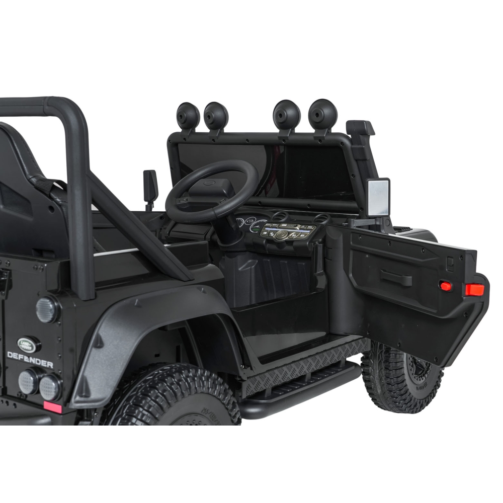 Elektromobilis Land Rover Defender 110 SVX Concept, Black-Elektromobiliai vaikams, Visureigiai-e-vaikas