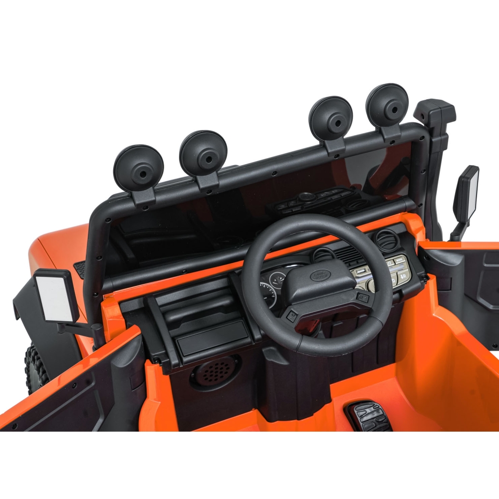 Elektromobilis Land Rover Defender 110 SVX Concept, Orange-Elektromobiliai vaikams, Visureigiai-e-vaikas