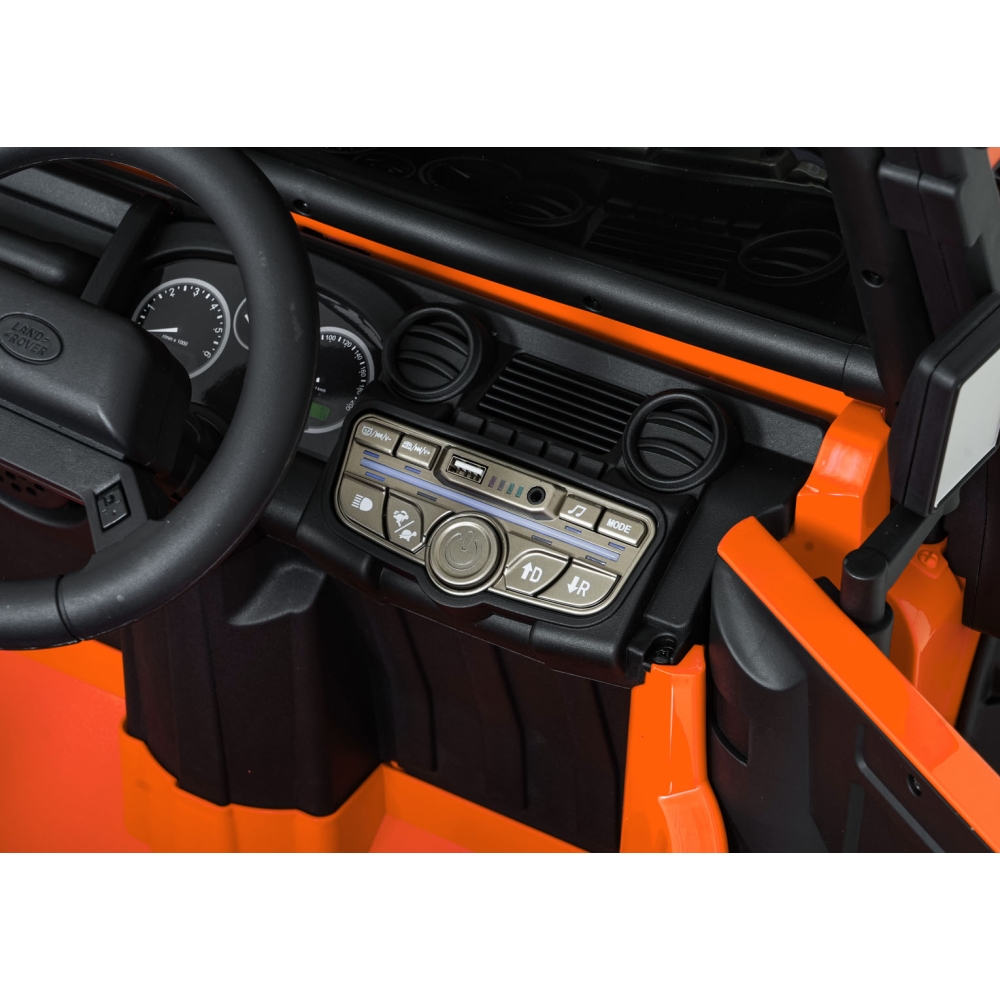 Elektromobilis Land Rover Defender 110 SVX Concept, Orange-Elektromobiliai vaikams, Visureigiai-e-vaikas