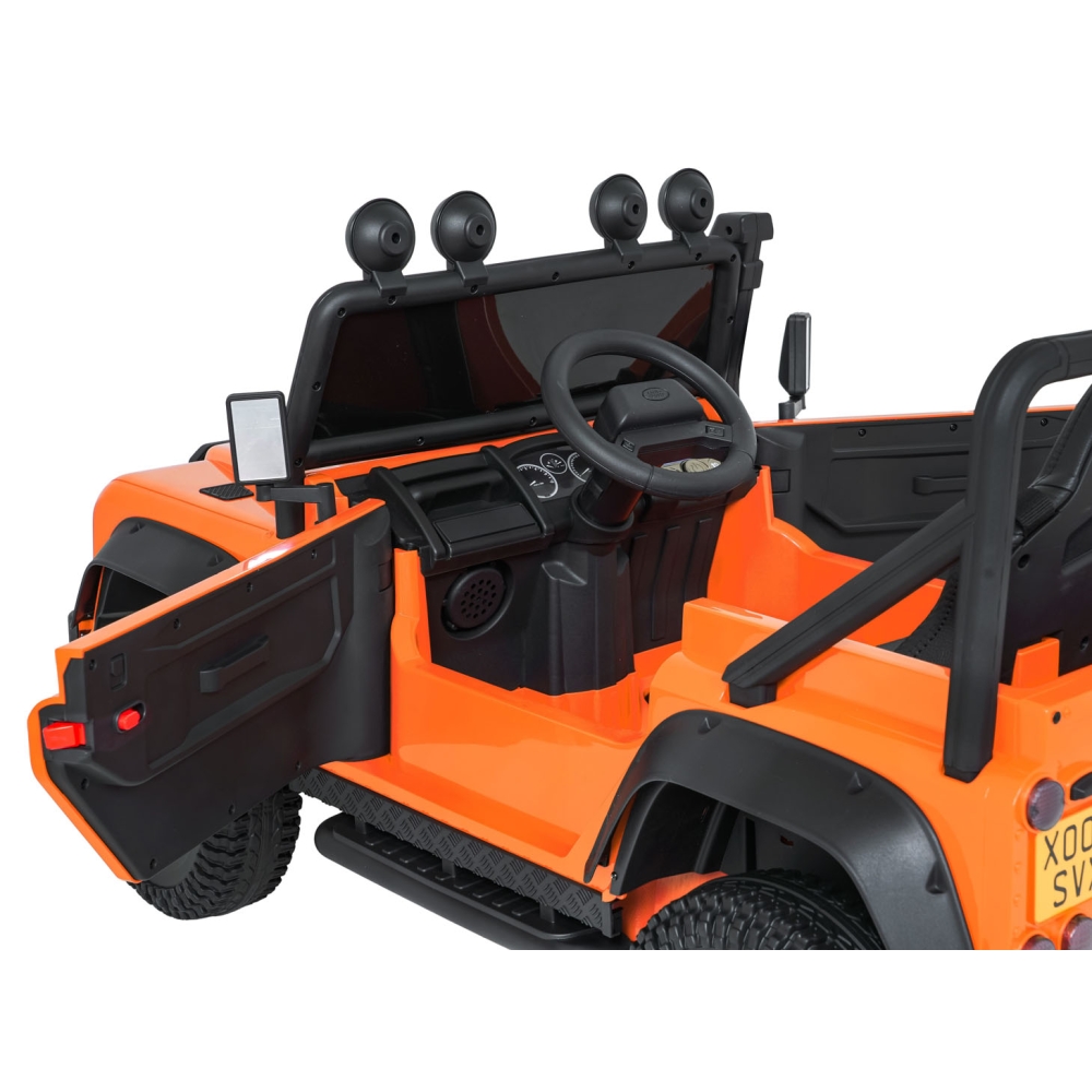 Elektromobilis Land Rover Defender 110 SVX Concept, Orange-Elektromobiliai vaikams, Visureigiai-e-vaikas