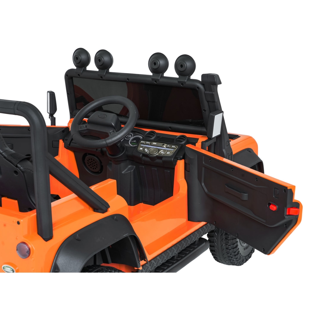 Elektromobilis Land Rover Defender 110 SVX Concept, Orange-Elektromobiliai vaikams, Visureigiai-e-vaikas