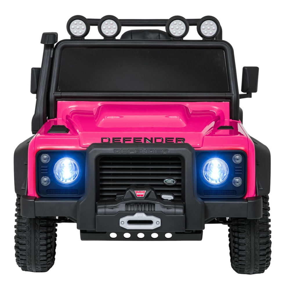 Elektromobilis Land Rover Defender 110 SVX Concept, Pink-Elektromobiliai vaikams, Visureigiai-e-vaikas