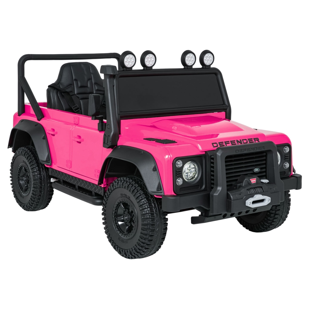 Elektromobilis Land Rover Defender 110 SVX Concept, Pink-Elektromobiliai vaikams, Visureigiai-e-vaikas