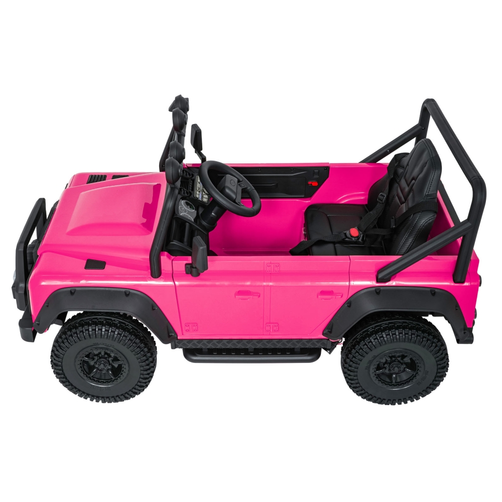 Elektromobilis Land Rover Defender 110 SVX Concept, Pink-Elektromobiliai vaikams, Visureigiai-e-vaikas