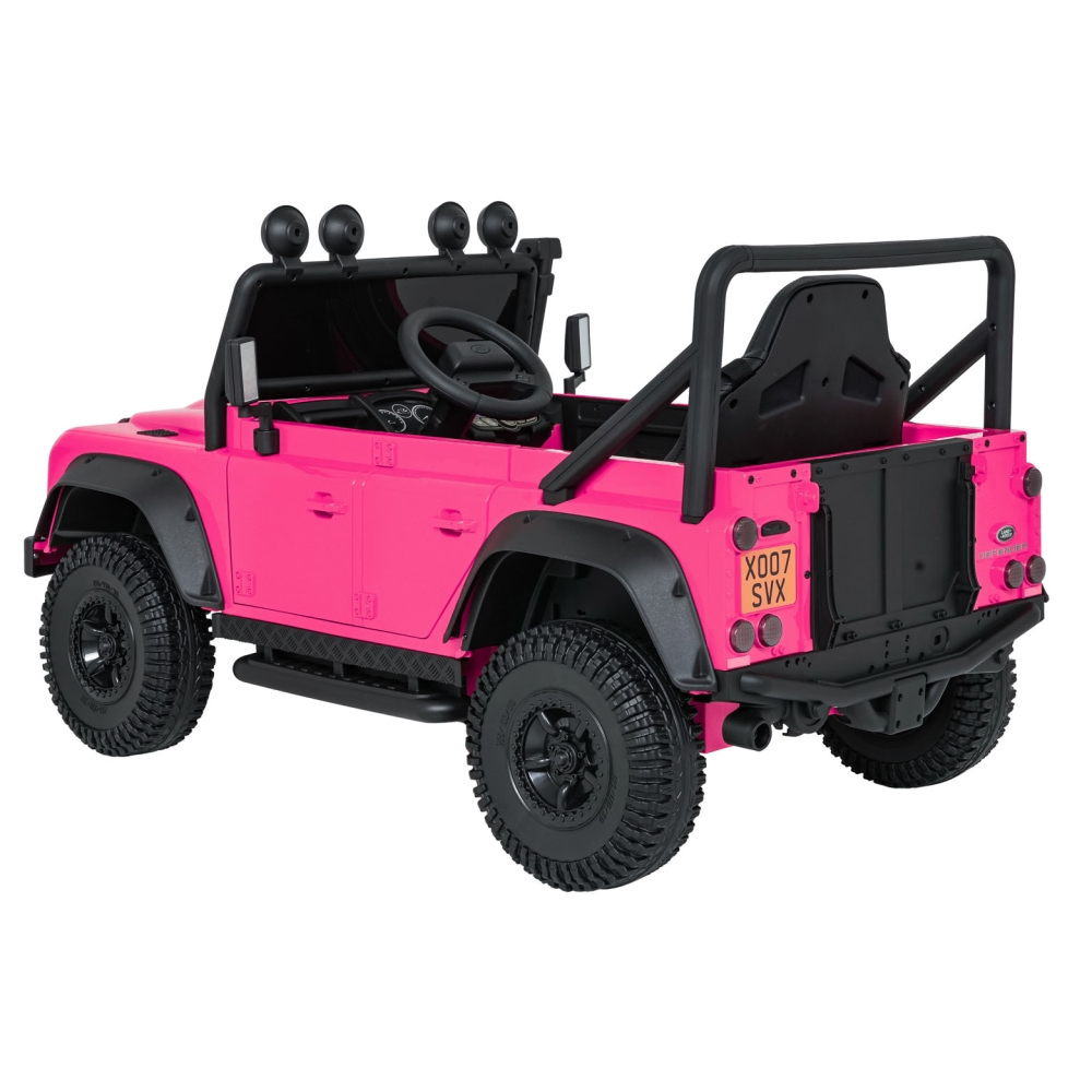 Elektromobilis Land Rover Defender 110 SVX Concept, Pink-Elektromobiliai vaikams, Visureigiai-e-vaikas