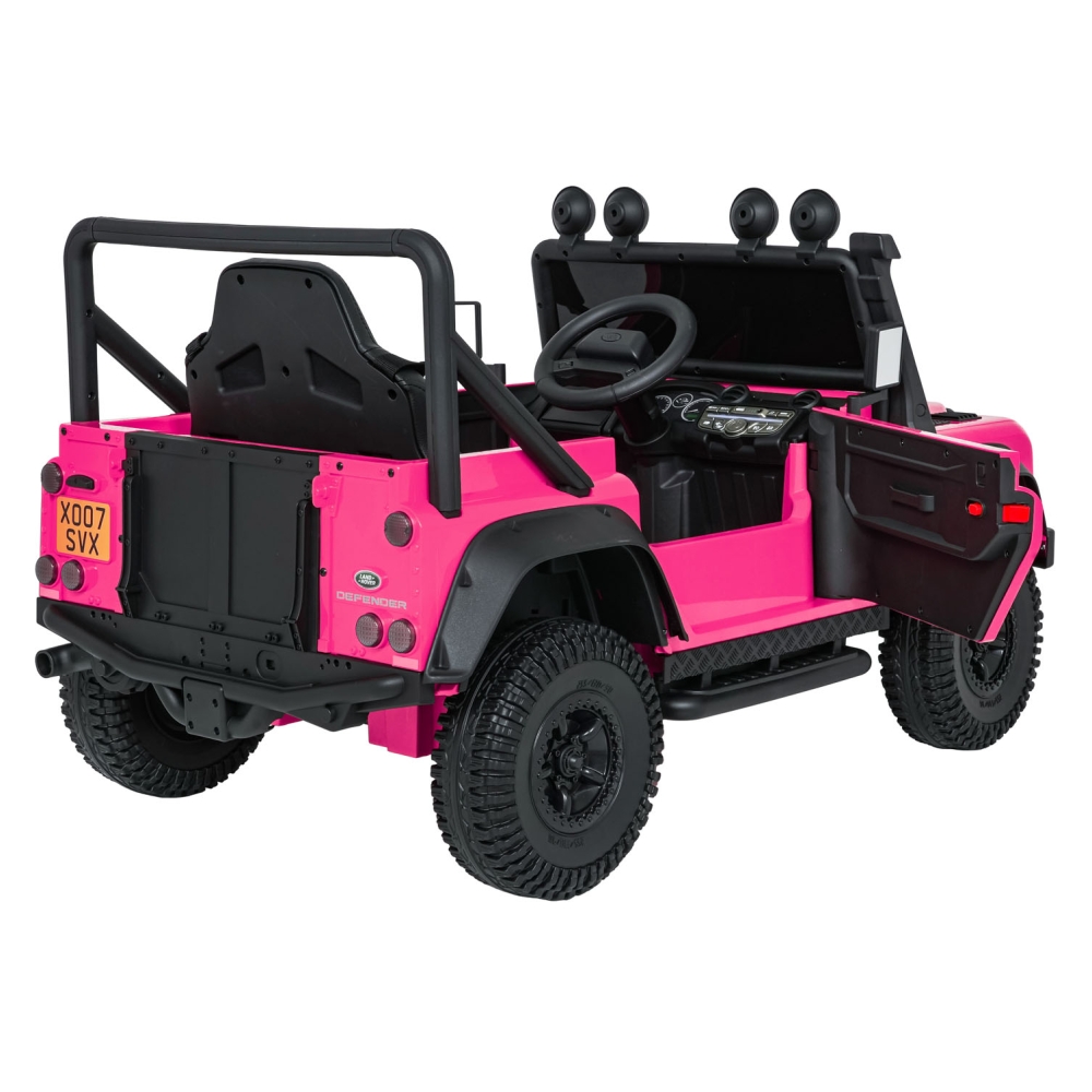 Elektromobilis Land Rover Defender 110 SVX Concept, Pink-Elektromobiliai vaikams, Visureigiai-e-vaikas