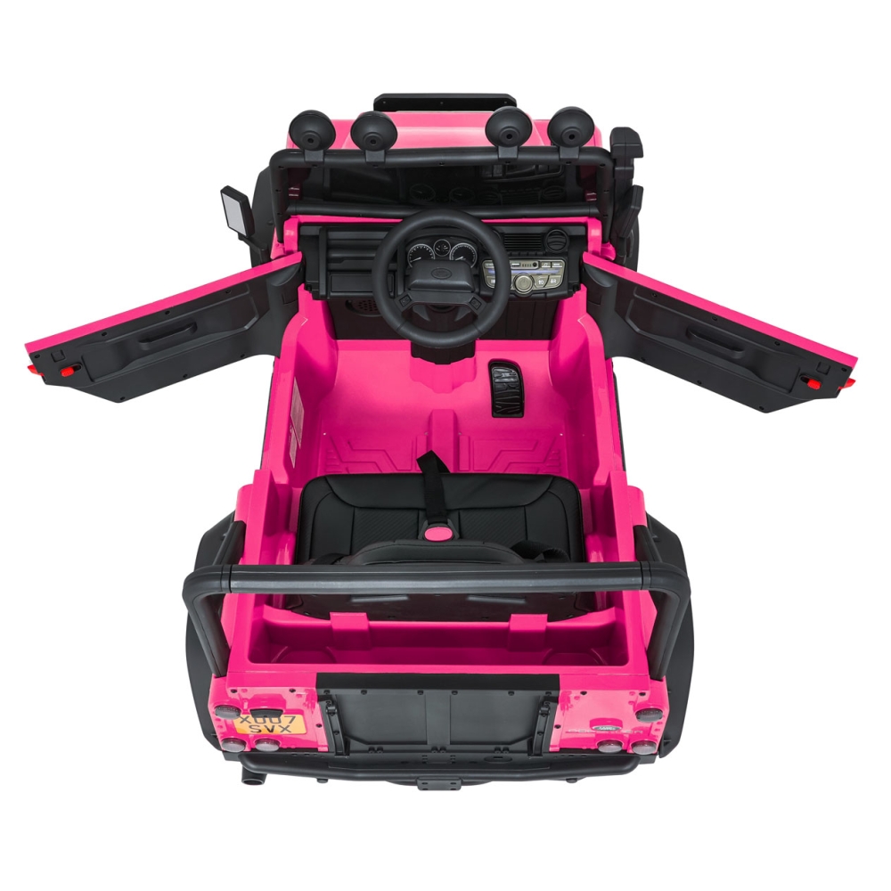 Elektromobilis Land Rover Defender 110 SVX Concept, Pink-Elektromobiliai vaikams, Visureigiai-e-vaikas