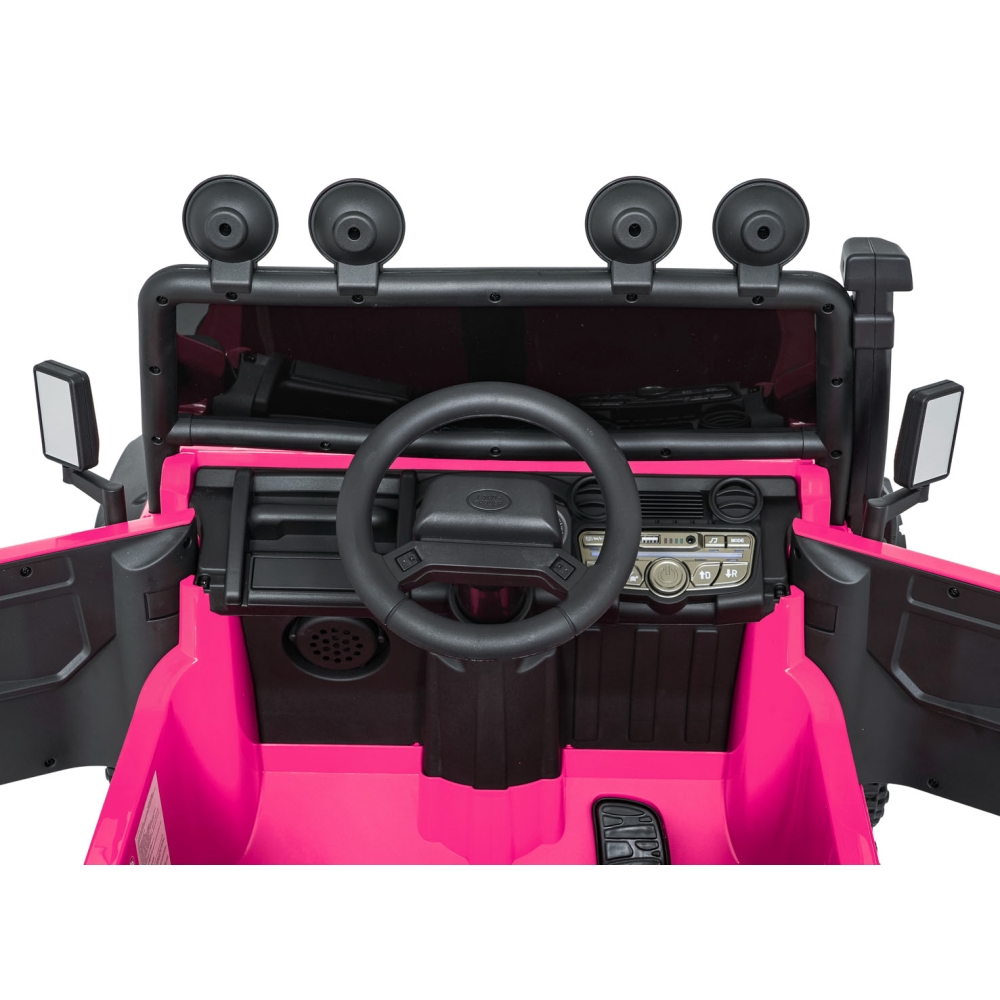 Elektromobilis Land Rover Defender 110 SVX Concept, Pink-Elektromobiliai vaikams, Visureigiai-e-vaikas