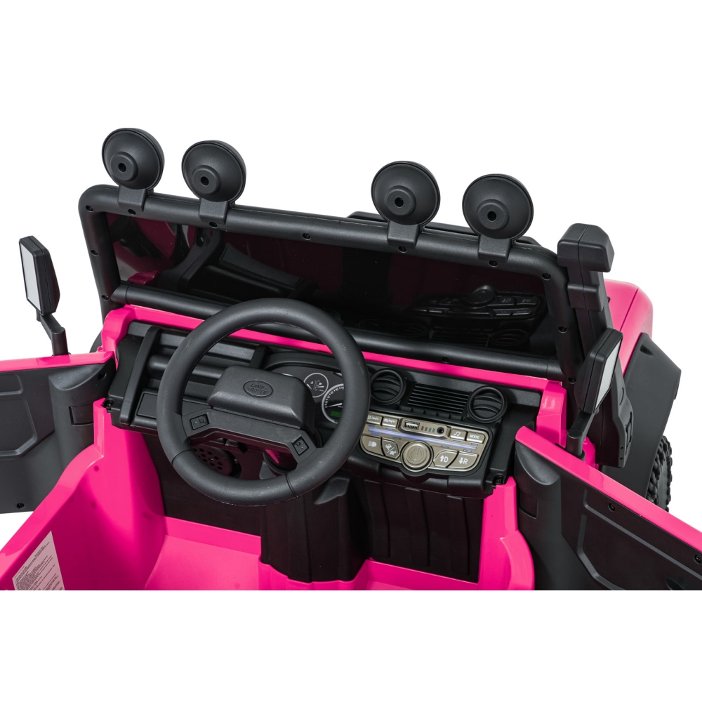 Elektromobilis Land Rover Defender 110 SVX Concept, Pink-Elektromobiliai vaikams, Visureigiai-e-vaikas