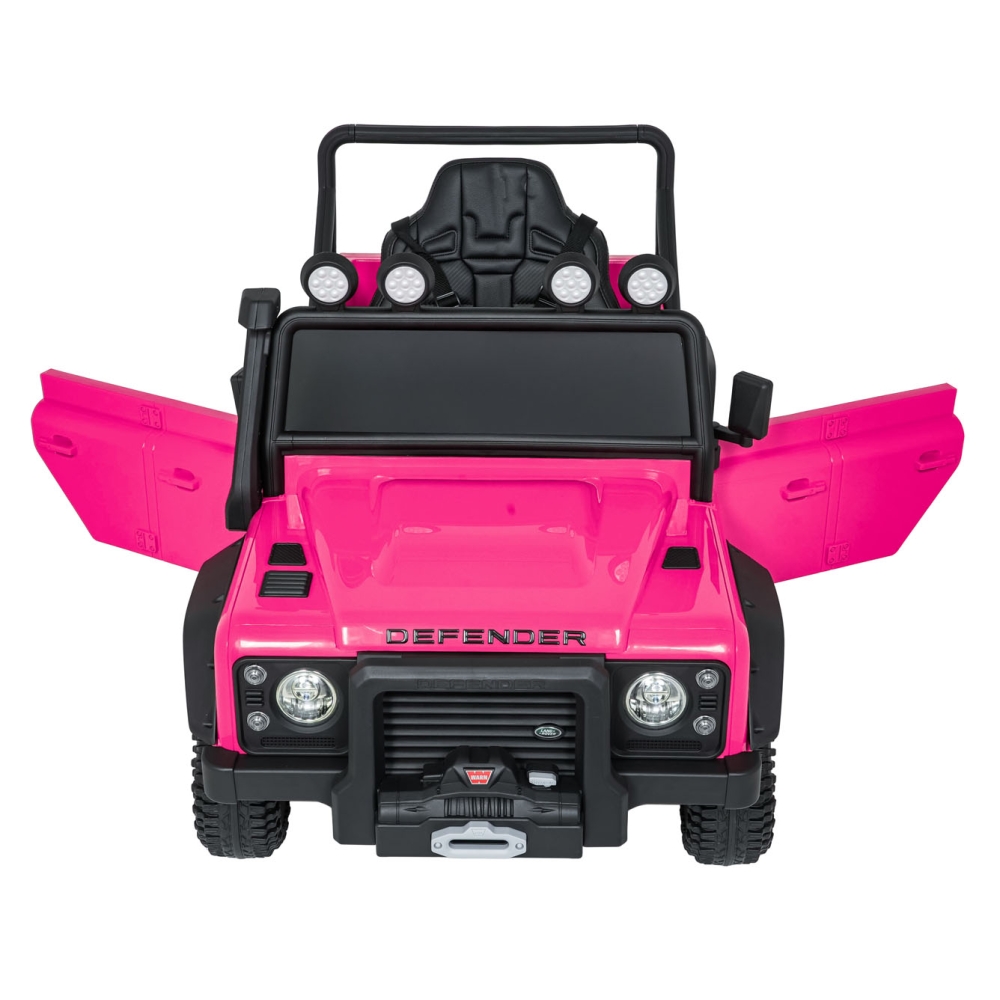Elektromobilis Land Rover Defender 110 SVX Concept, Pink-Elektromobiliai vaikams, Visureigiai-e-vaikas