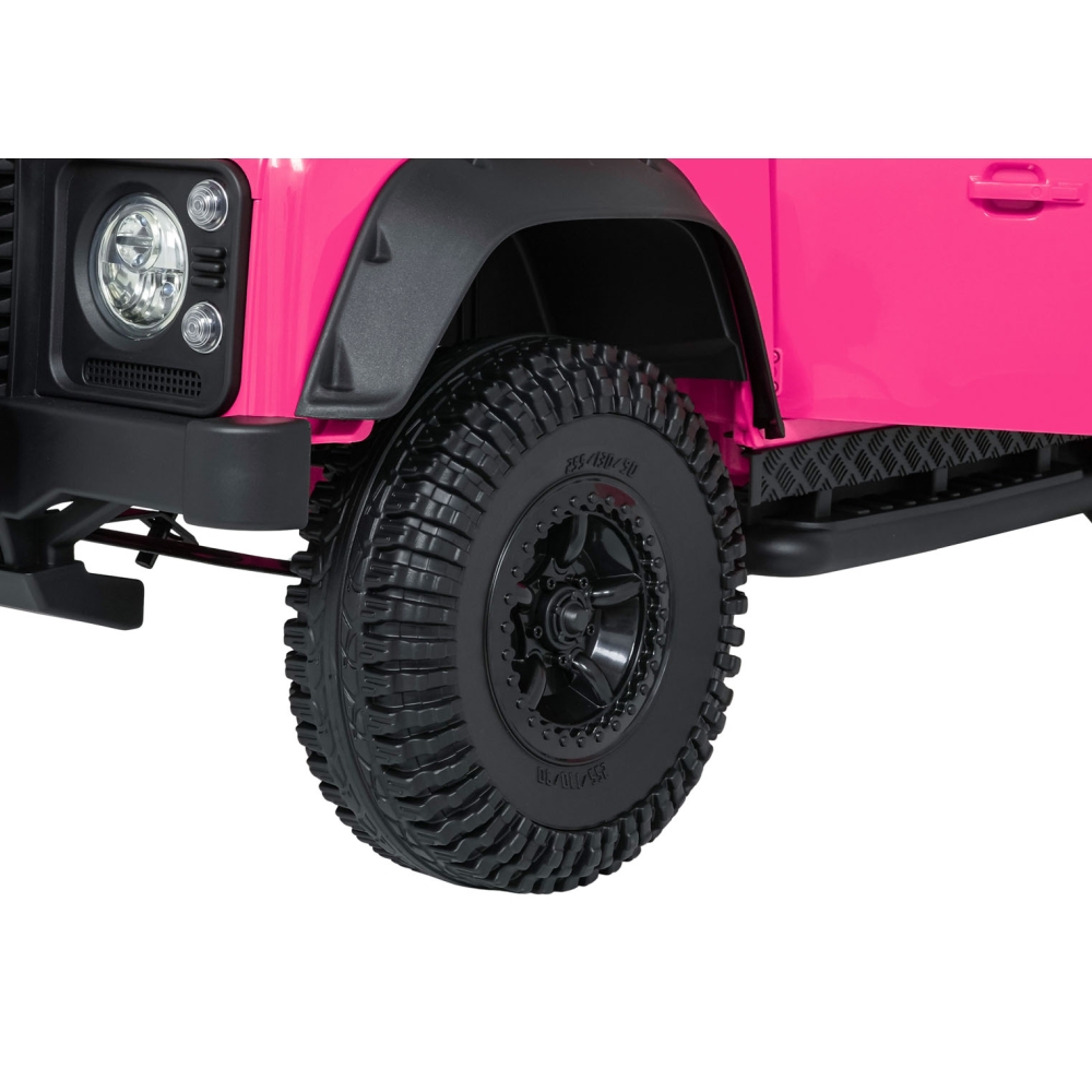 Elektromobilis Land Rover Defender 110 SVX Concept, Pink-Elektromobiliai vaikams, Visureigiai-e-vaikas