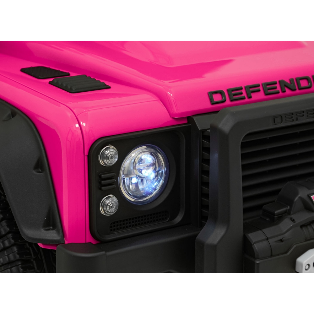 Elektromobilis Land Rover Defender 110 SVX Concept, Pink-Elektromobiliai vaikams, Visureigiai-e-vaikas