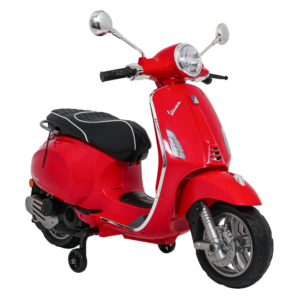 Elektrinis motoroleris Vespa ROMA, Red-Elektromobiliai vaikams, Motociklai-e-vaikas
