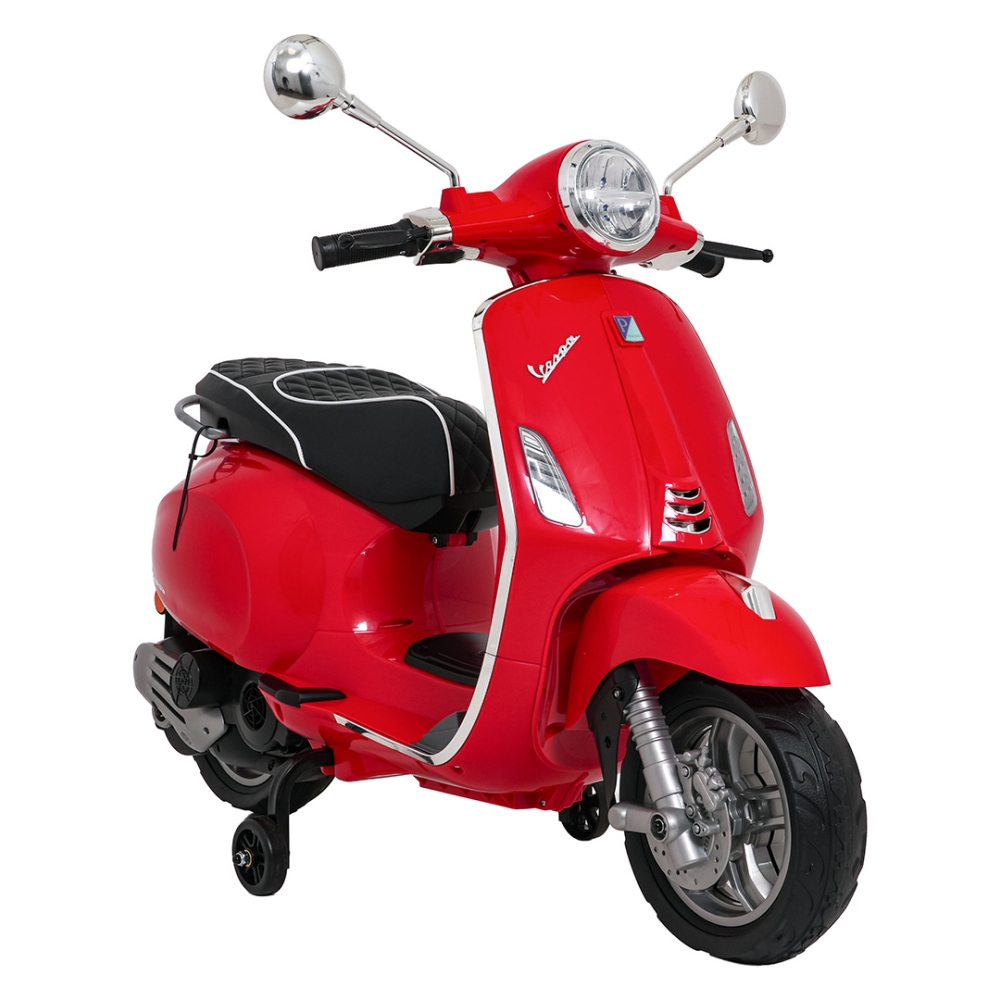 Elektrinis motoroleris Vespa ROMA, Red-Elektromobiliai vaikams, Motociklai-e-vaikas