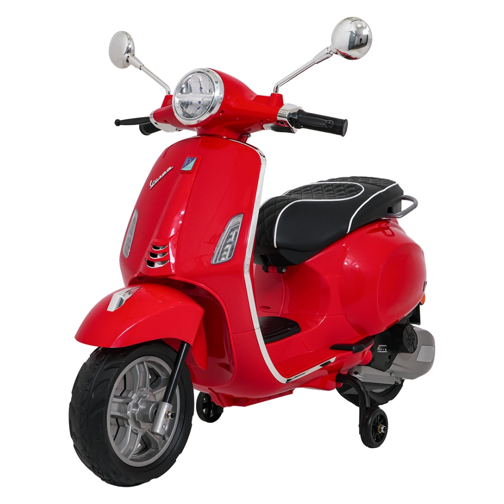 Elektrinis motoroleris Vespa ROMA, Red-Elektromobiliai vaikams, Motociklai-e-vaikas